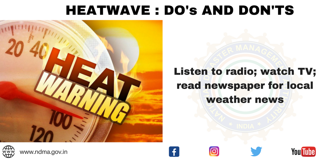 Listen to radio, watch TV, read newspaper for local weather news 